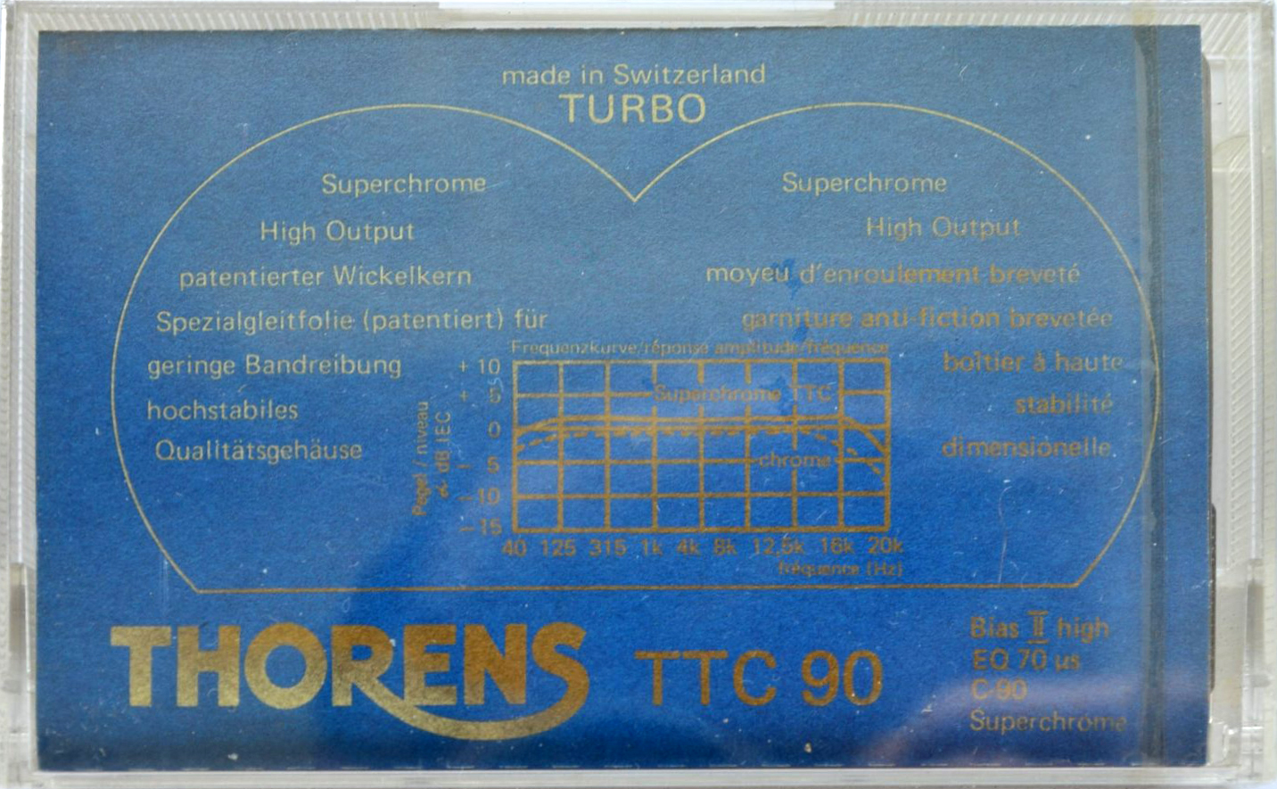 Compact Cassette Thorens TTC 90 Type II Chrome 1989 Europe
