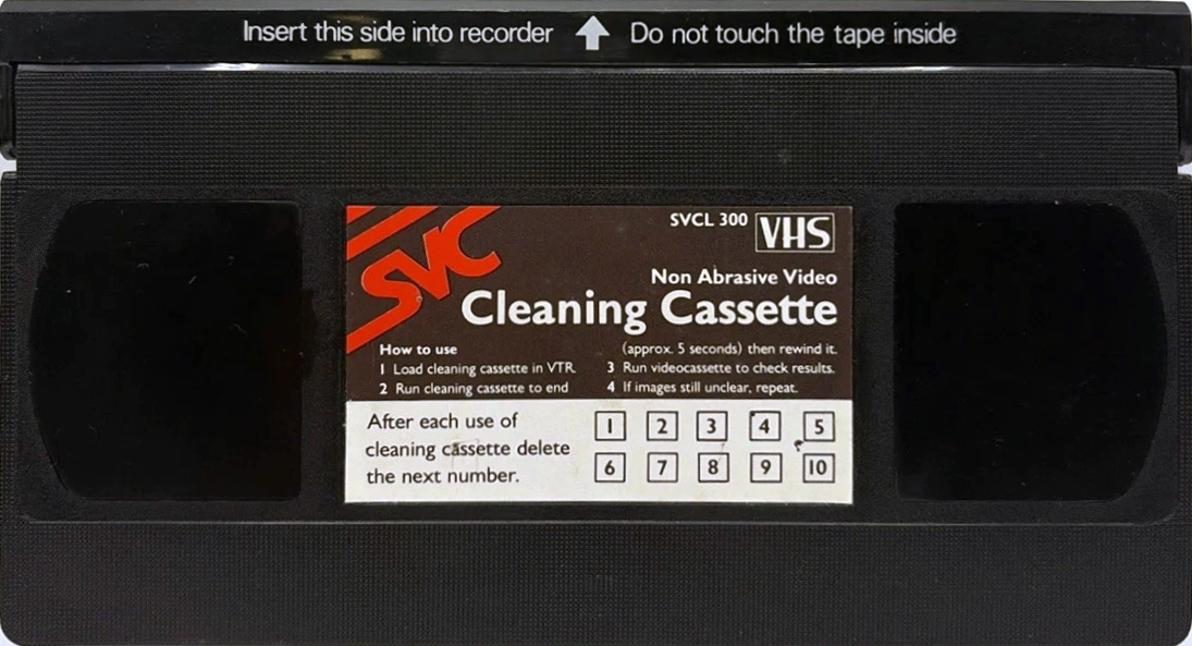 VHS, Video Home System SVC "SVCL 300" Cleaning Cassette Unknown Country