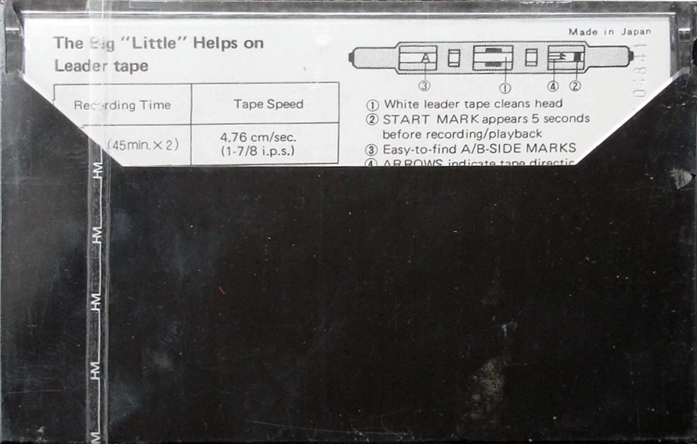 Compact Cassette Hitachi UD 90 "C90ER" Type I Normal 1977 Europe