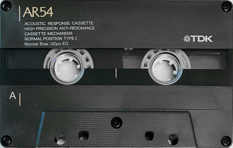 Compact Cassette TDK AR 54 "AR-54K" Type I Normal 1989 Japan