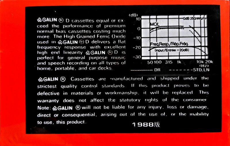 Compact Cassette: Unknown Galin -  90