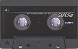 Compact Cassette Sony X Select 50 "C-50XS2" Type II Chrome 1994 Japan