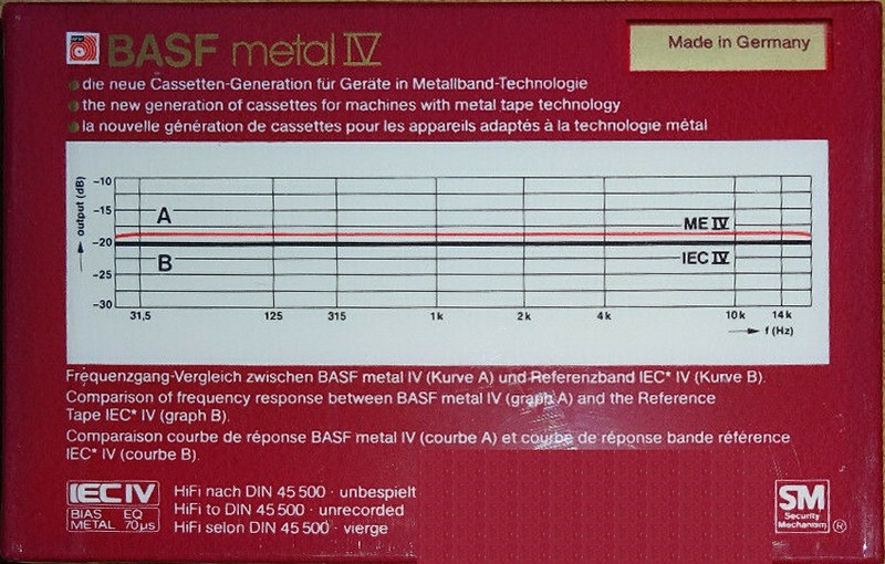 Compact Cassette: BASF  - Metal IV 120