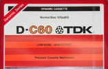 Compact Cassette TDK D 60 Type I Normal 1979 Europe