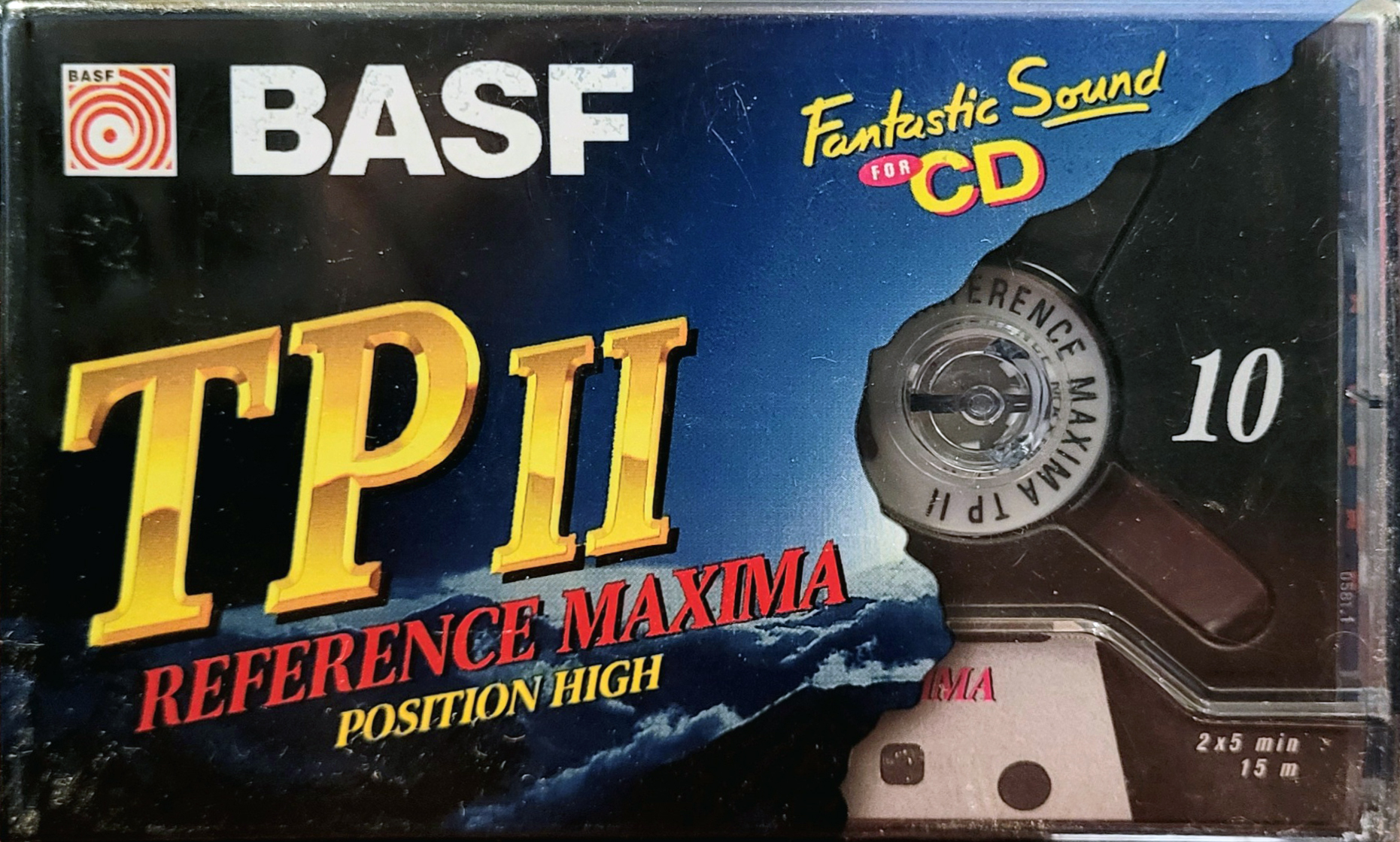 Compact Cassette BASF TP II Reference Maxima 10 Type II Chrome 1995 Europe