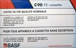 Compact Cassette BASF FE 90 Type I Normal France