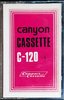 Compact Cassette Canyon 120 Type I Normal Worldwide
