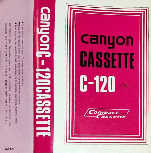 Compact Cassette Canyon 120 Type I Normal Worldwide