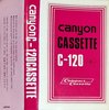 Compact Cassette Canyon 120 Type I Normal Worldwide