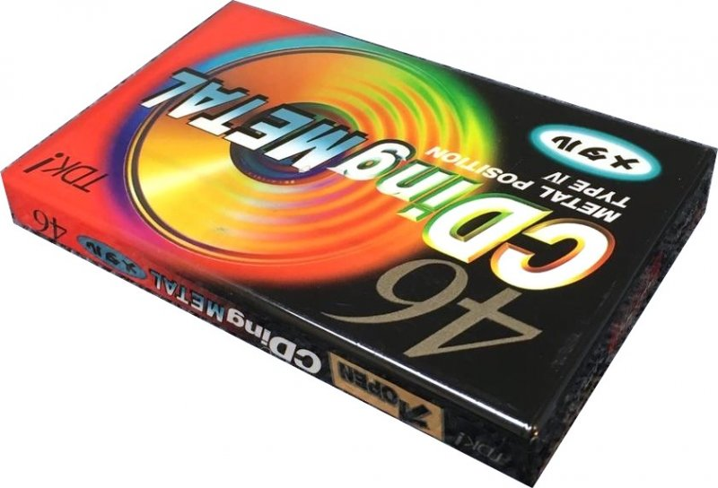 Compact Cassette TDK CDing Metal 46 "CDM-46G" Type IV Metal 1996 Japan