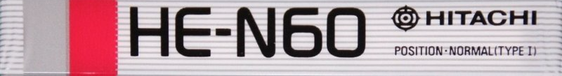 Compact Cassette Hitachi HE-N 60 Type I Normal 1987 Japan