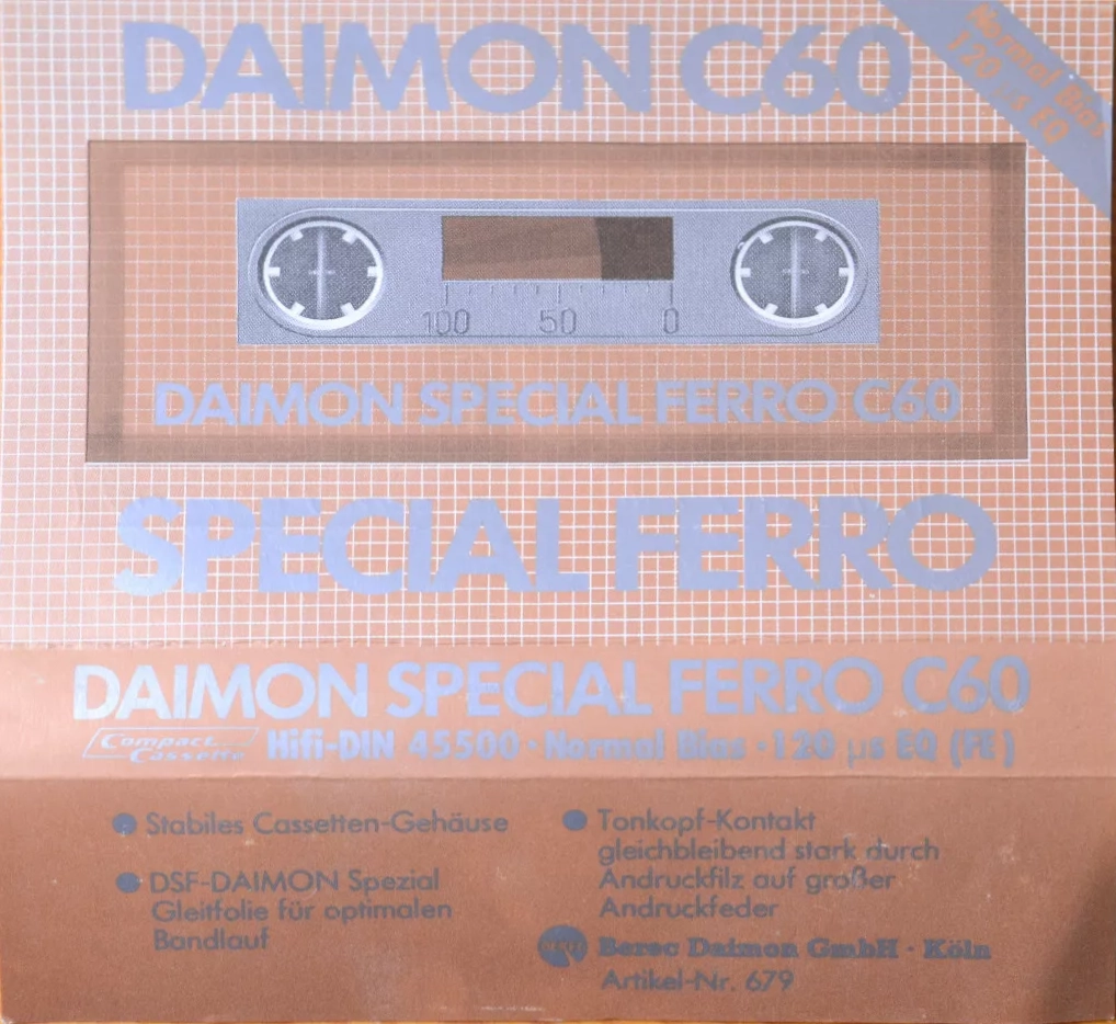 Compact Cassette Daimon SF 60 Type I Normal 1979 Germany