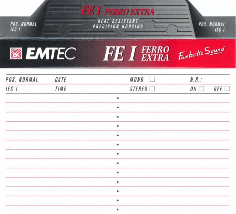 Compact Cassette: EMTEC Emtec - FE I 60