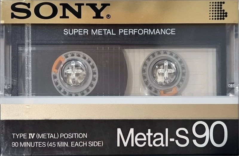 Compact Cassette Sony Metal-S 90 Type IV Metal 1986 Japan