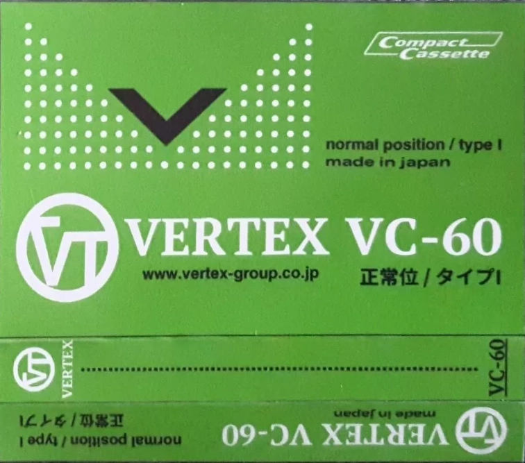 Compact Cassette Vertex 60 "VC" Type I Normal Japan