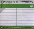 Compact Cassette Vertex 60 "VC" Type I Normal Japan