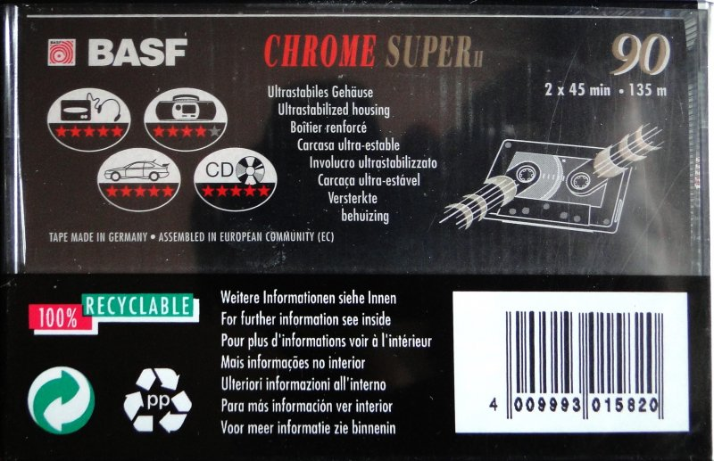 Compact Cassette: BASF  - Chrome Super II 90