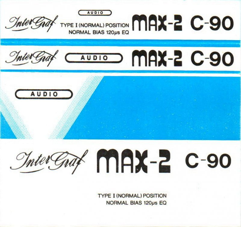 Compact Cassette Inter Graf 90 "MAX-2" Type I Normal Singapore