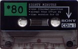 Compact Cassette Sony CDix I 80 "C-80CDX1a" Type I Normal 1992 Japan
