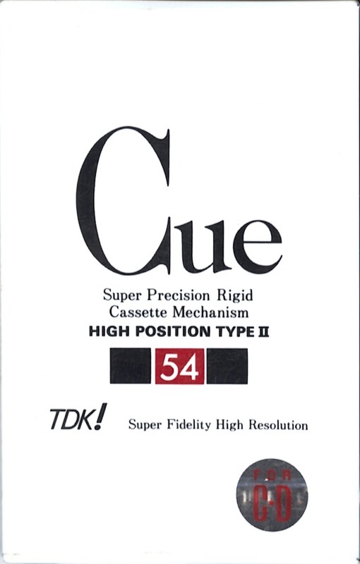 Compact Cassette: TDK  - CUE 54