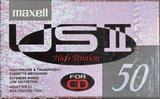 Compact Cassette Maxell US 50 "USII 50" Type II Chrome 1991 Japan