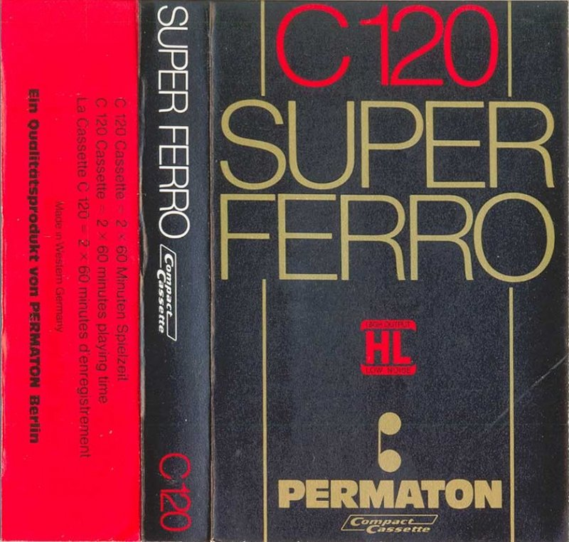 Compact Cassette Permaton 120 Type I Normal 1978 Europe