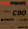 Compact Cassette Maxim LN 90 Type I Normal 1988 Hong Kong