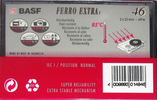 Compact Cassette BASF Ferro Extra I 46 Type I Normal 1993 Worldwide