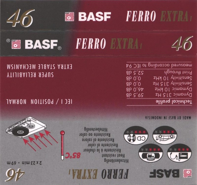 Compact Cassette: BASF  - Ferro Extra I 46