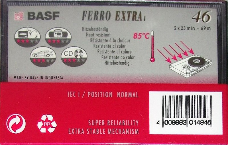 Compact Cassette: BASF  - Ferro Extra I 46