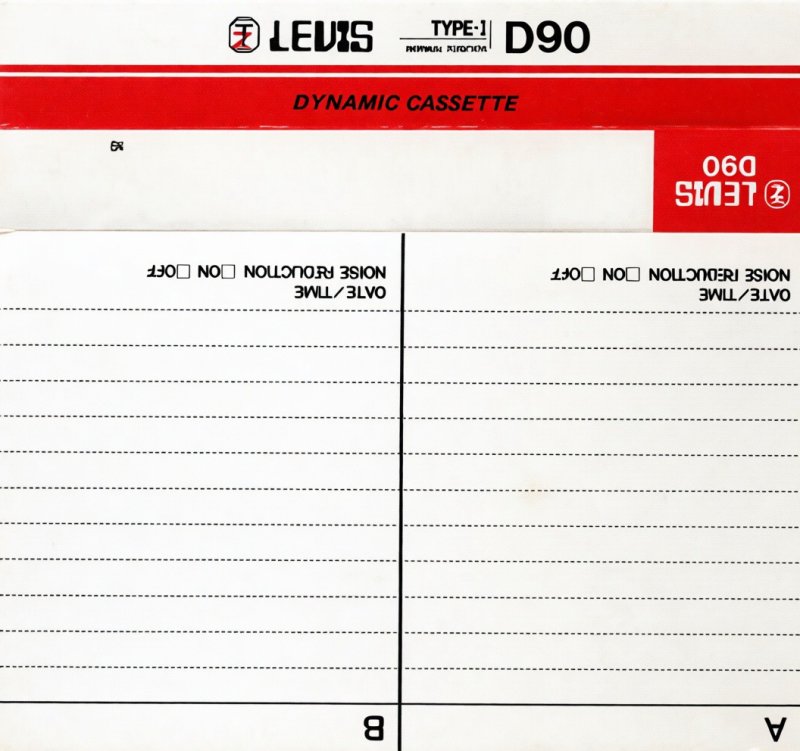Compact Cassette Levis 90 Type I Normal Worldwide