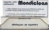 Compact Cassette Mondiclean Cleaning Cassette France