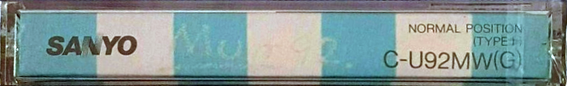 Compact Cassette Sanyo Mun 92 "C-U92MW(G)" Type I Normal 1986 Japan