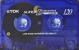 Compact Cassette TDK Super D 120 "SD-120EB" Type II Chrome 1997 Worldwide