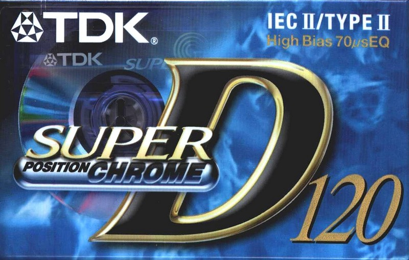 Compact Cassette TDK Super D 120 "SD-120EB" Type II Chrome 1997 Worldwide