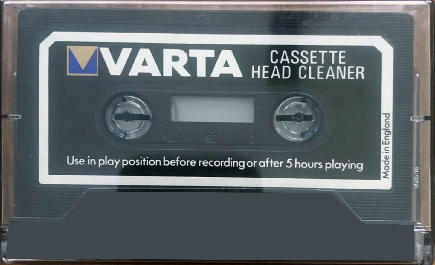 Compact Cassette Varta Cleaning Cassette England
