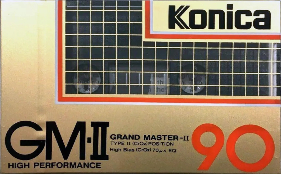 Compact Cassette Konica GM-II 90 "Grand Master II" Type II Chrome 1985 USA
