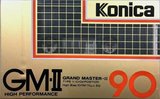 Compact Cassette Konica GM-II 90 "Grand Master II" Type II Chrome 1985 USA