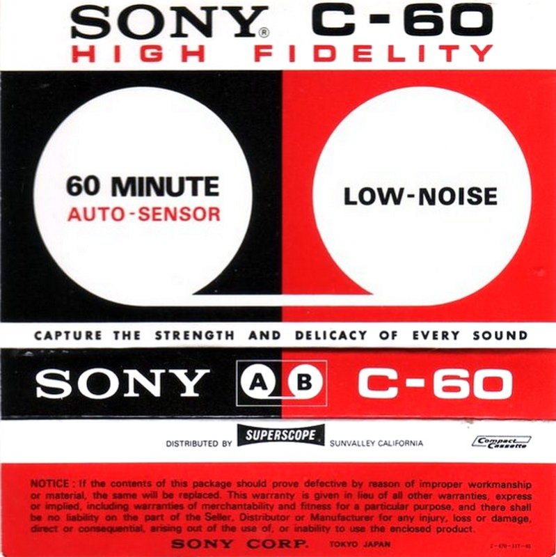 Compact Cassette: Sony  -  60