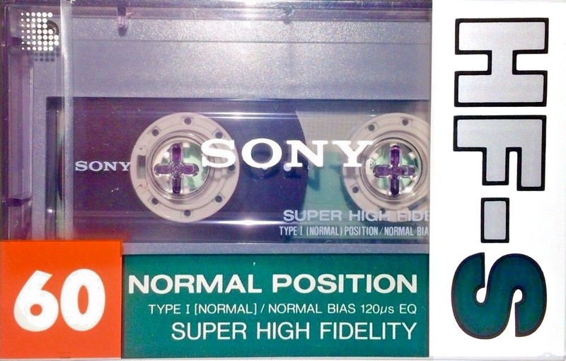 Compact Cassette Sony HF-S 60 Type I Normal 1989 Japan