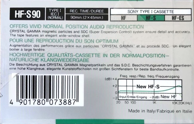 Compact Cassette: Sony  - HF-S 90