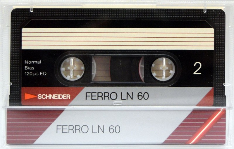 Compact Cassette Schneider Ferro LN 60 Type I Normal 1985 Europe
