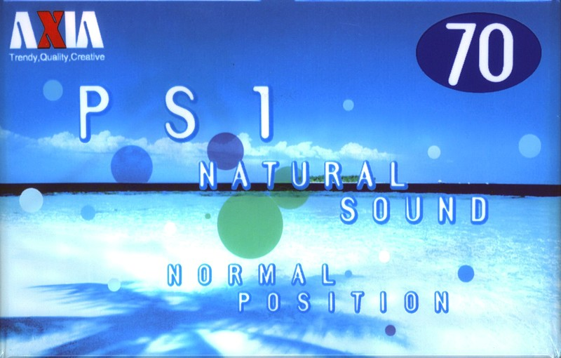 Compact Cassette AXIA PS-I / PS-1 70 "PS1L 70" Type I Normal 2000 Japan