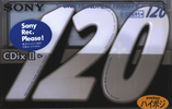 Compact Cassette Sony CDix II 120 "C-120CDX2E" Type II Chrome 1997 Japan