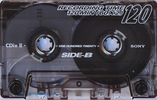 Compact Cassette Sony CDix II 120 "C-120CDX2E" Type II Chrome 1997 Japan