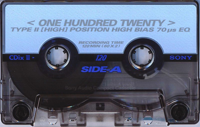 Compact Cassette Sony CDix II 120 "C-120CDX2E" Type II Chrome 1997 Japan