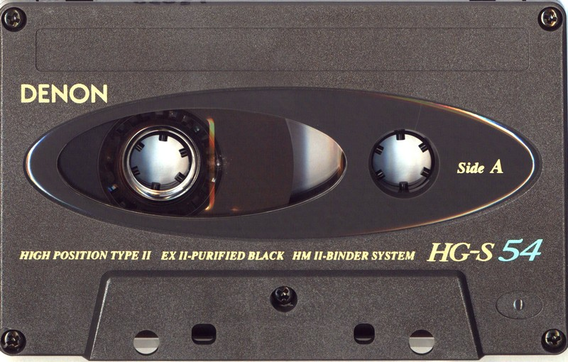 Compact Cassette Denon HG-S 54 "HG-S54R" Type II Chrome 1991 Japan