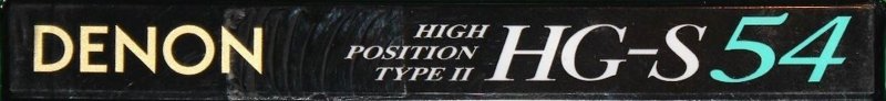 Compact Cassette Denon HG-S 54 "HG-S54R" Type II Chrome 1991 Japan