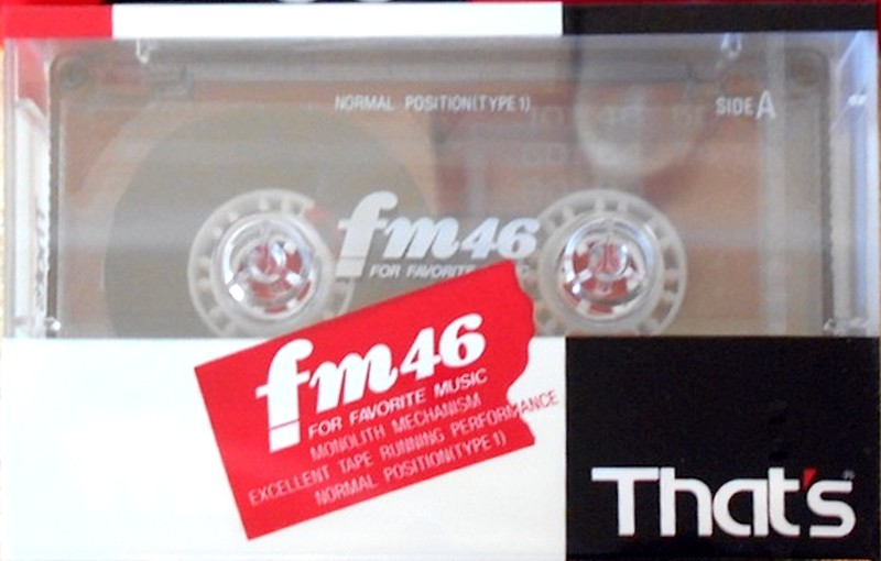 Compact Cassette Thats FM 46 Type I Normal 1989 Japan