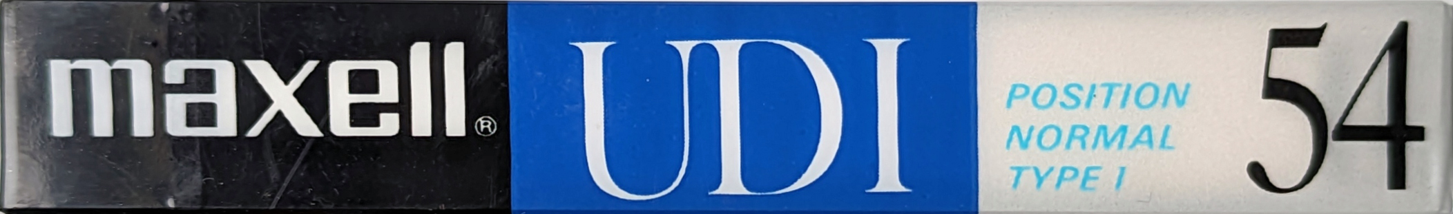 Compact Cassette Maxell UDI / UD1 54 Type I Normal 1988 Japan